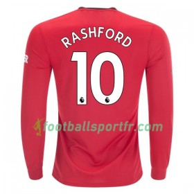 Tenue Manchester United Marcus Rashford 10 Domicile 2019-2020 Maillot de Foot ML